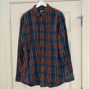 L.L.Bean Mens Flannel Shirt Large Tall